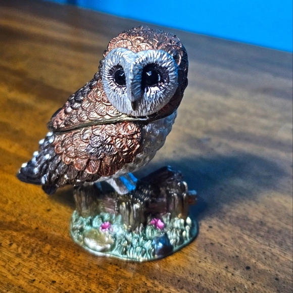 Enamel Owl Trinket | Jewelry Box Collectible - Picture 6 of 6